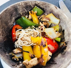 Tamari Tofu with Vegetable Sauté